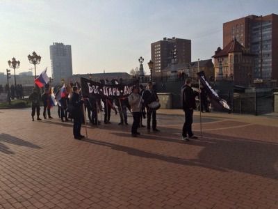 "Русский марш" в Калининграде. (Фото: из Твитера Дмитрия Трунова)