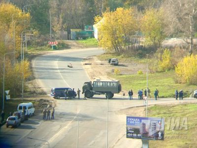 Оцепление в Нижнем Новгороде. Фото: niann.ru