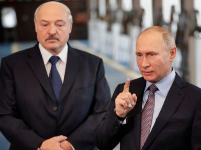 Александр Лукашенко и Владимир Путин. Фото: Михаил Метцель / ТАСС