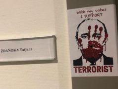 Листовка с Путиным-террористом. Фото: УНИАН