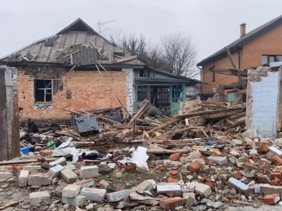Разрушенный дом в селе Шевченково Броварского района Киевской области. Фото: Генштаб ВСУ/facebook