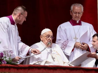 Пасхальное выступление папы Франциска I, 20.04.25. Фото: t.me/astrapress