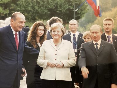 Ширак, Меркель, Путин, 2006 год. Фото: А.Дубнов
