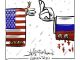 Так что никто и никогда не унижал президента Соединенных Штатов, как Путин. Карикатура А.Петренко: t.me/PetrenkoAndryi