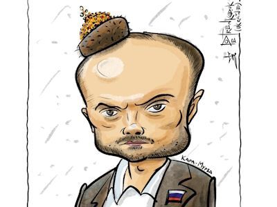 В.Кара-Мурза – новый Лжедмитрий России. Карикатура А.Петренко: t.me/PetrenkoAndryi В.Кара-Мурза – новый Лжедмитрий России. Карикатура А.Петренко: t.me/PetrenkoAndryi