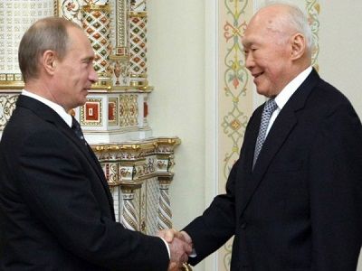 Владимир Путин и Ли Куан Ю