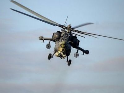 На юге Калужской области потерпел крушение боевой вертолет МИ-28
