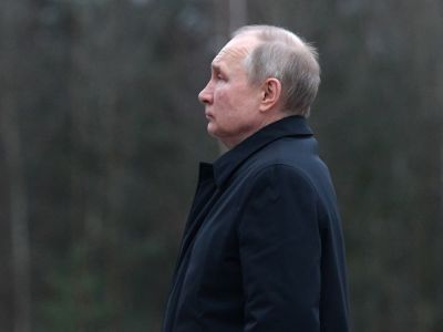Владимир Путин на Пискаревском кладбище в Санкт-Петербурге, 18.01.23. Фото: ktemlin.ru