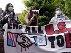 Антиизраильские протестующие в США. Фото: t.me/zerkalo_io