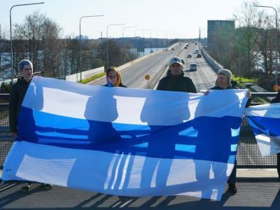 Пикет против депортации из Финляндии в Россию. Фото: Юрий Щербачев